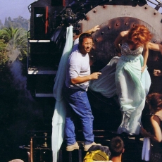 Mylène Farmer - Tournage du clip XXL - Photographe : Claude Gassian