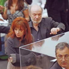 Mylène Farmer et Claude Berri - Fiac - Octobre 2006