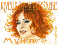 Dessin de Mylène Farmer par CeGe45