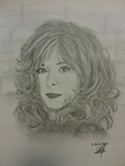 Dessin de Mylène Farmer par Diana Riss