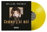 Mylène Farmer Comme j'ai mal - Maxi 45 Tours Collector Jaune 2018