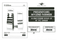 Mylène Farmer Point de Suture Bon de précommande PLV Box