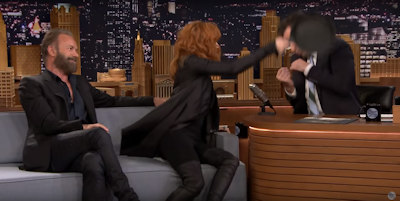 Sting Mylène Farmer Jimmy Fallon - The Tonight Show