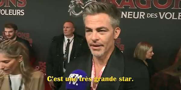 Chris Pine et Michelle Rodriguez parlent de Mylène Farmer