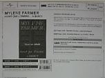 Mylène Farmer Avant que l'ombre... à Bercy Bon de précommande DVD / CD