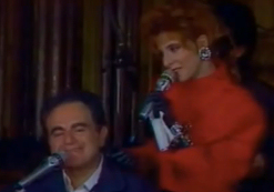 Guy Béart et Mylène Farmer en 1987