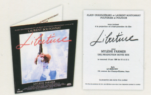 Invitation avant première clip de Mylène Farmer Libertine