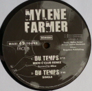 Mylène Farmer Du Temps Maxi 45 Tours