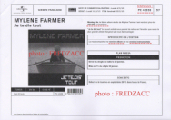 Mylène Farmer Je te dis tout Bon de précommande Maxi 45 Tours