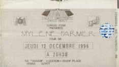 Mylène Farmer Merchandising Tour 1996 Ticket