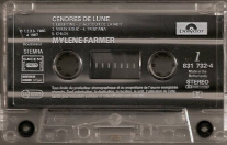 Mylène Farmer Cendres de lune Cassette France Quatrième Pressage