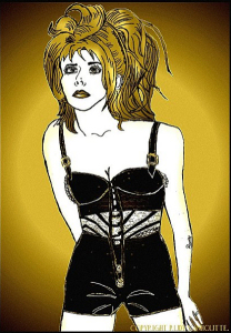 Dessin de Mylène Farmer par Rudy