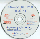 Mylène Farmer & Khaled La poupée qui fait non Live CD Single France