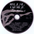 Mylène Farmer Les mots Double CD France Second Pressage