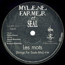 Mylène Farmer et Seal Les mots Maxi 45 Tours France