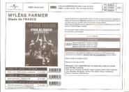 Mylène Farmer Stade de France Bon de précommande supports