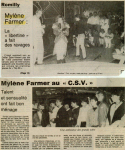 Mylène Farmer Libération Champagne 28 octobre 1986