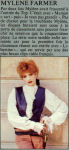 Mylène Farmer Top 50 08 Septembre 1986