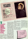 Mylène Farmer Presse Super Janvier 1988