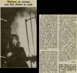 Mylène Farmer Presse Nord Eclair 28 novembre 1989