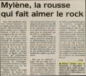 Mylène Farmer Presse Nord Matin 28 novembre 1989