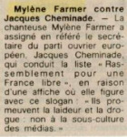 Mylène Farmer Presse Ouest France 16 juin 1989