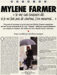 Mylène Farmer Presse Studio Magazine Janvier 1994