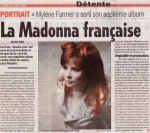 Mylène Farmer France Soir 28 août 2008