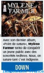 Mylène Farmer Presse Le Matin Bleu 26 août 2008