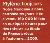 Mylène Farmer Télérama 09 avril 2008