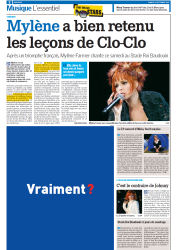 Mylène Farmer Presse La Meuse 19 septembre 2009