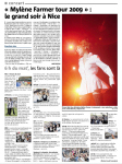 Mylène Farmer Presse Nice Matin 03 mai 2009