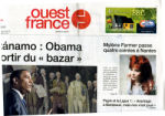 Mylène Farmer Tour 2009 Presse Ouest France 23 mai 2009