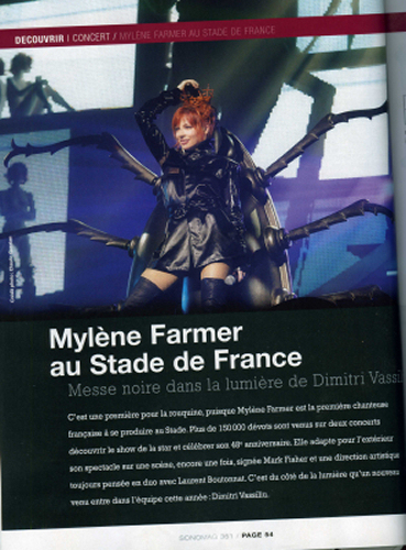 Mylène Farmer Presse Sono Mag Novembre 2009