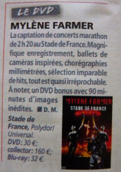 Mylène Farmer Presse Télé 2 semaines