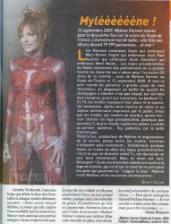 Mylène Farmer Presse Télé Cable Sat Hebdo programmes du 10 au 16 avril 2010