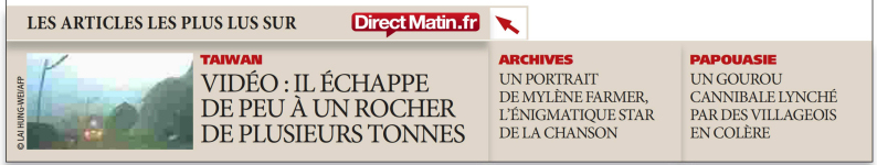 Mylène Farmer Presse Direct Matin 03 septembre 2013