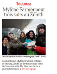 Mylène Farmer Presse La Dépêche du Midi 26 novembre 2013