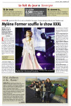 Mylène Farmer Presse La Montagne 03 décembre 2013