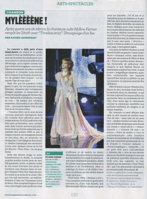 Mylène Farmer Presse Le Nouvel observateur 10 octobre 2013